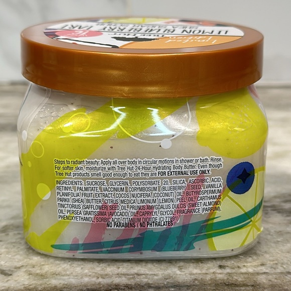 Tree Hut Lemon Blueberry Tart Sugar Scrub 18oz Exfoliating Scrub NEW Limited HTF - Picture 4 of 9